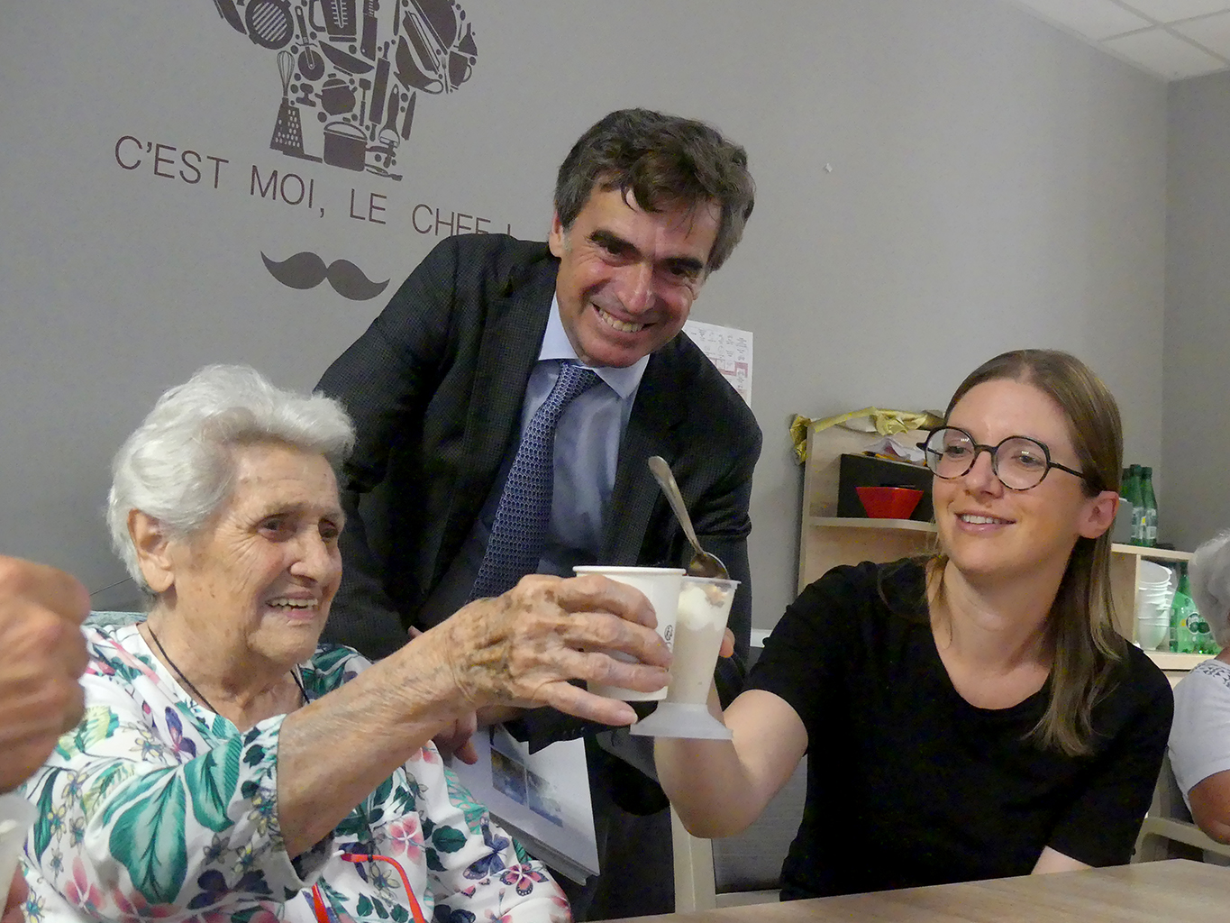 Visite officielle d’Aurore Bergé, ministre des Solidarités et des familles à Chamonix-Mont-Blanc