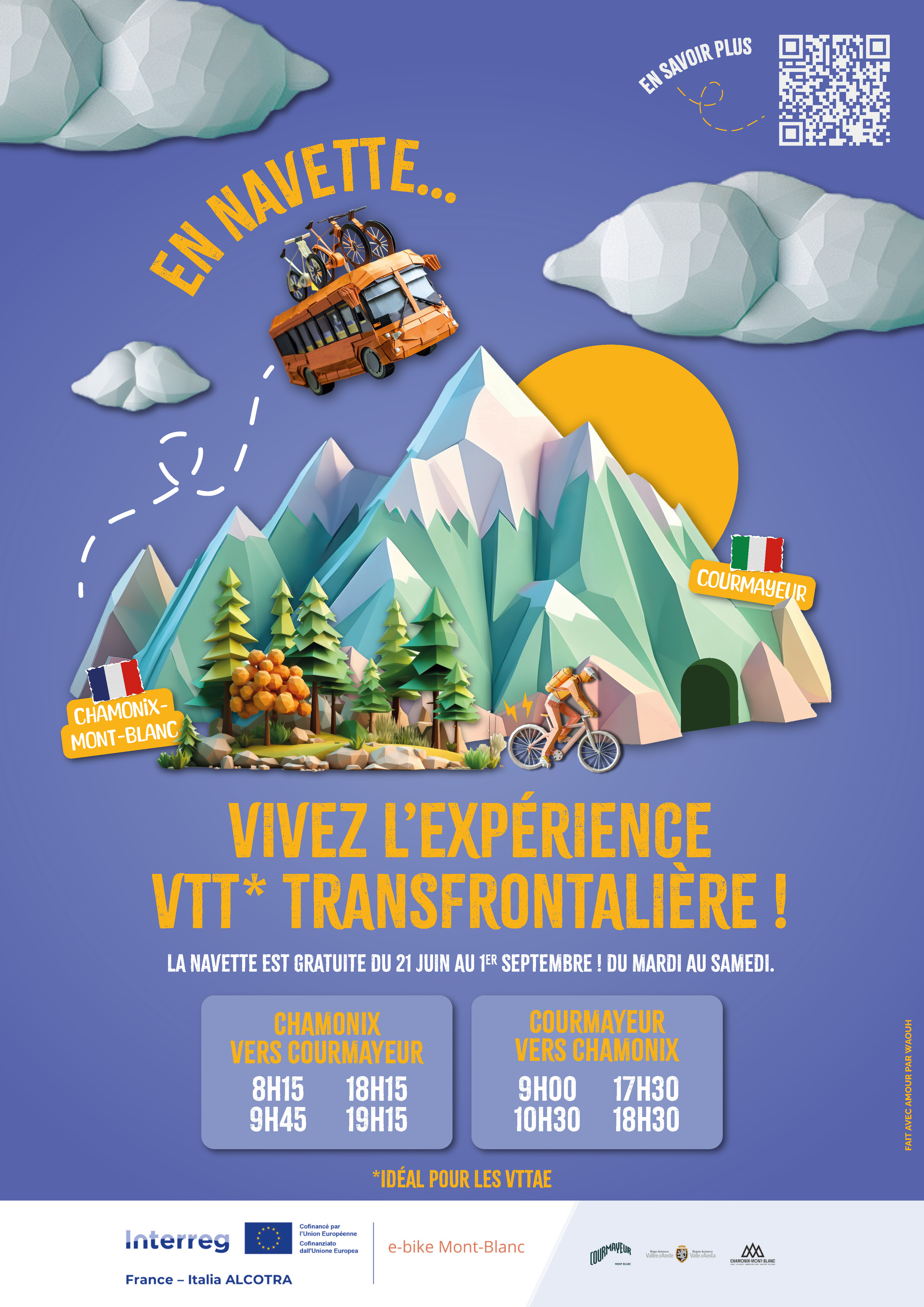 E-Bike Mont-Blanc, navettes gratuites : vivez l'expérience VTT transfrontalière jusqu'à fin août