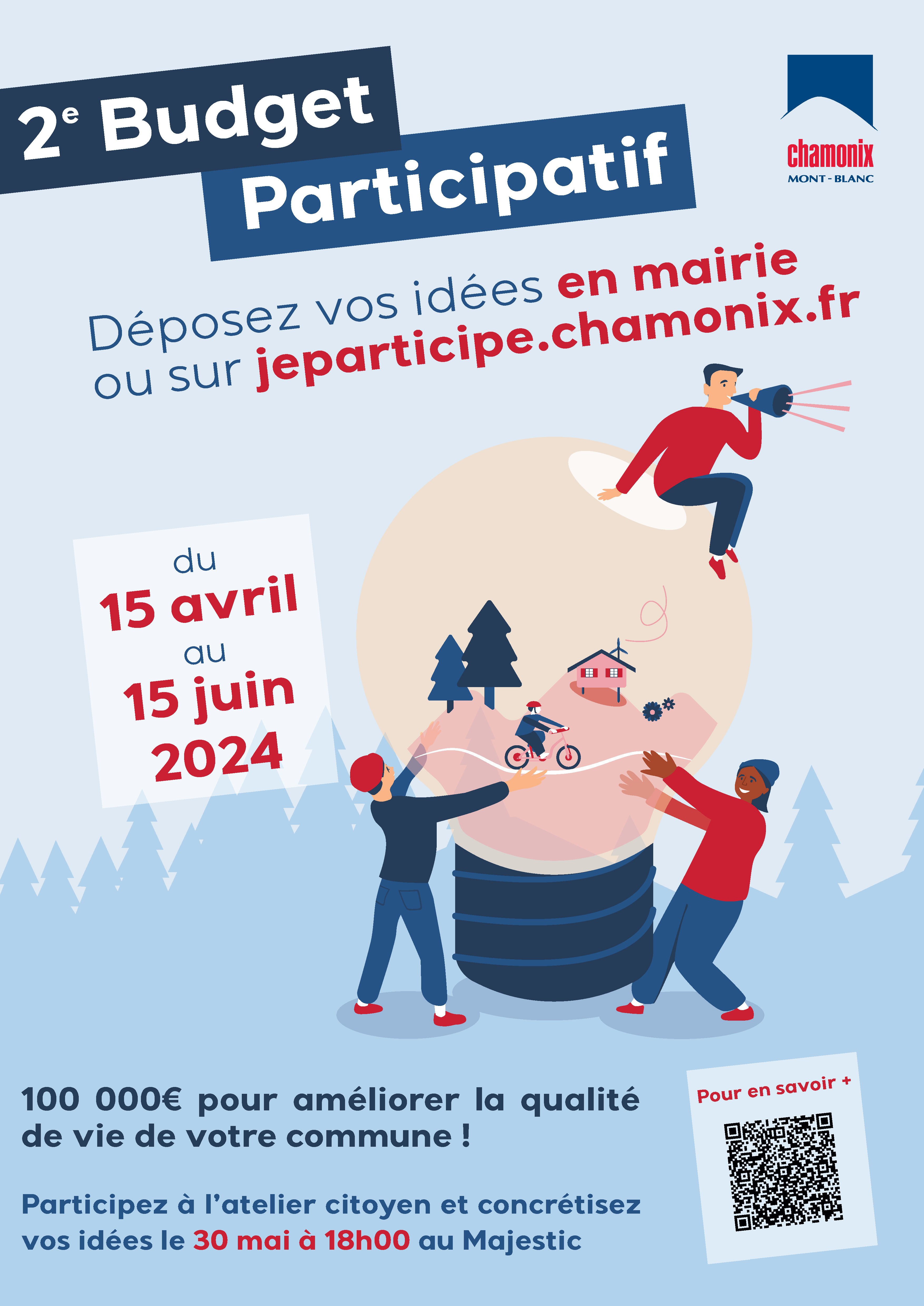 Lancement de la 2e édition du budget participatif jusqu'au 15 juin 2024 à Chamonix-Mont-Blanc