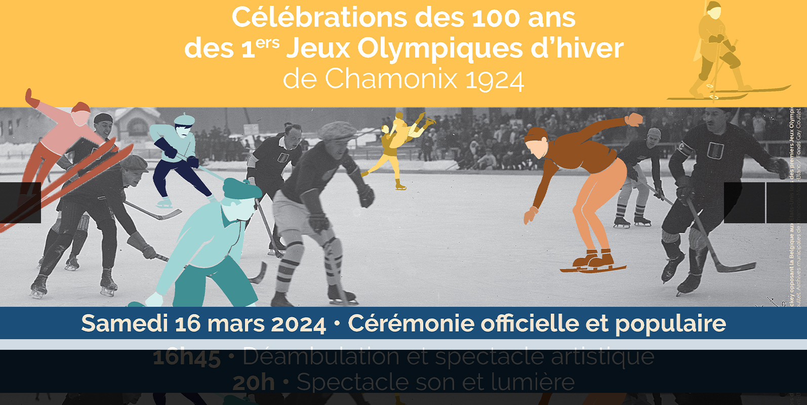 Célébrations des 100 ans des 1ers Jeux Olympiques d'hiver de Chamonix-Mont-Blanc 1924