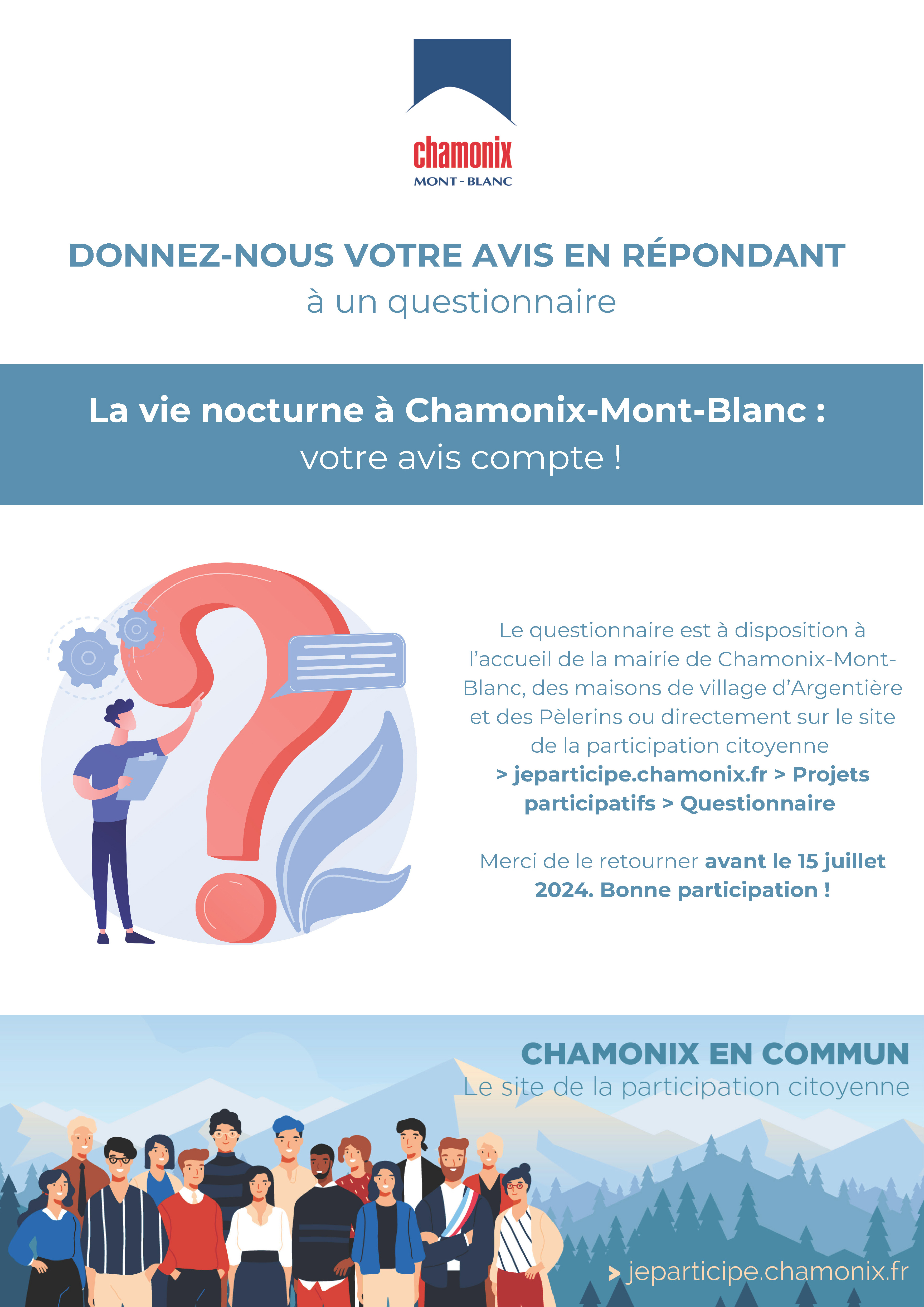 Vie nocturne à Chamonix-Mont-Blanc : votre avis compte !