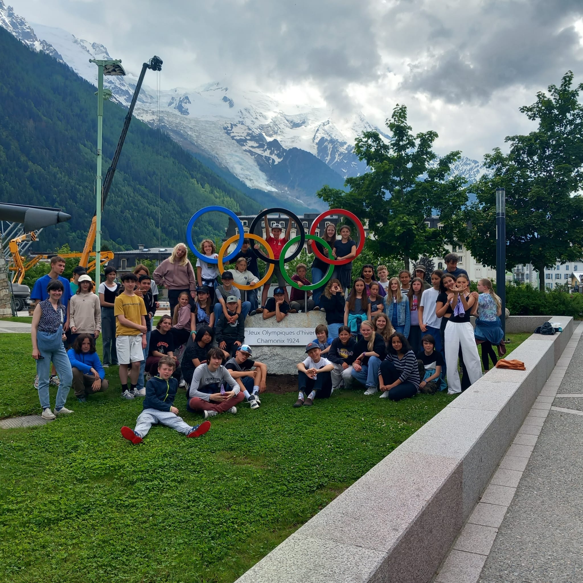 Visite d'élèves de Garmish-Partenkirchen début juin 2024 à Chamonix-Mont-Blanc