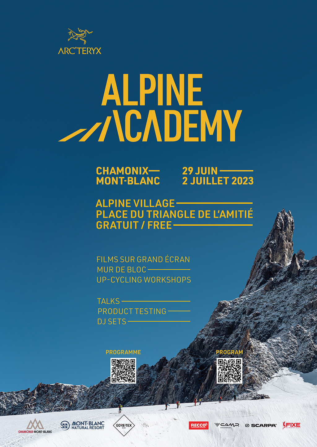 12e Arc'teryx Alpine Academy. Chamonix-Mont-Blanc 2023